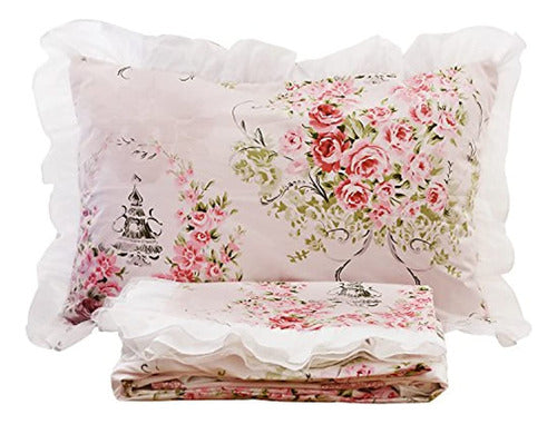 Fadfayromantic Estampado De Flores Ropa De Cama Setfloral Ca 0