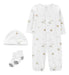 Carter's Cotton Convertible One-Piece Pajama with Hat and Socks 0