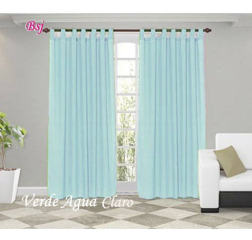 BSJ Tropical Mechanical Curtains Set with Rings Offer! 6