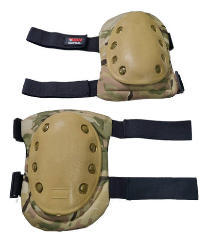 Kit Rodillera Y Codera Army Tactico Multicam Uca Univers Rbn 5