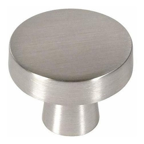 Cosmas 25 Pack Satin Nickel Contemporary Round Cabinet Knob Diameter 1-1/4 0