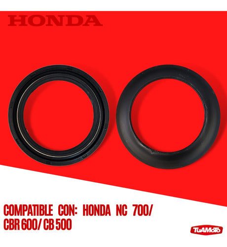 Honda Reten De Barral Y Guardapolvo NC 700 / CBR 600 / CB 500 3