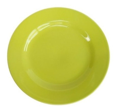 Round Ceramic Dessert Plate, Yellow or Green, 18 cm 7