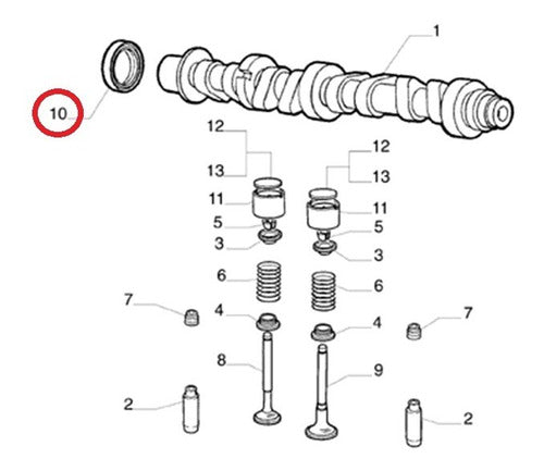 Fiat Original Camshaft Seal 2