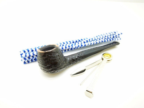 Classic Briar Wood Pipe Trio and Pipe Cleaners Promotion Kit 4