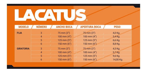 Lacatus Morsa De Banco Giratoria Con Yunque 6'' 4