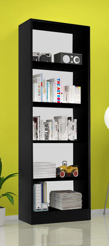 Haussman Modern Black Bookshelf 60x32x183cm Deco Cuota 2