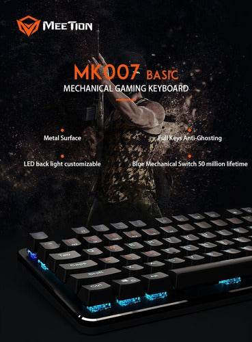 Teclado Mecanico Usb Gaming Mt-mk007 3