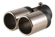 CVX Double Sports Exhaust Tip Universal Stainless Steel 7