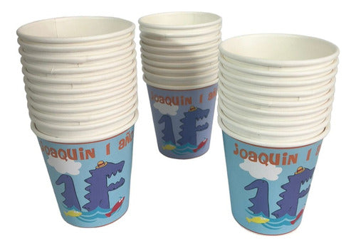 Personalized Polypaper Cups x 28 All Themes 32