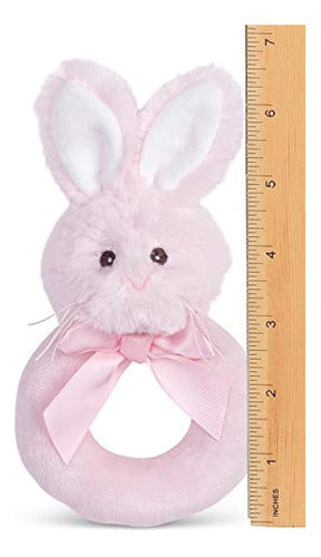 Bearton Baby Lil Bunny - Sonajero De Anillo Suave De Peluche 3