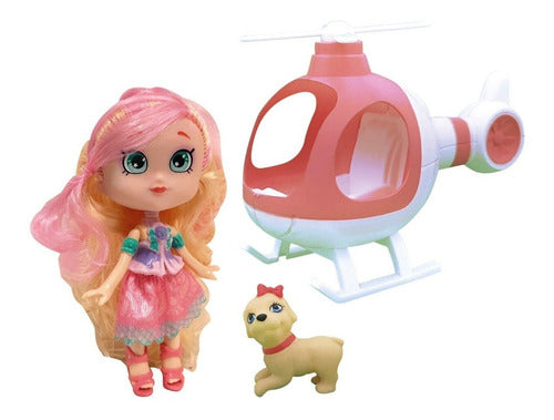 Playset Doll with Helicopter and Pet Best Friends Jeg 2435 1