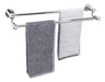 Tocten Double Bath Towel Bar - Thicken Sus304 Stainless Steel Towel Rack For Bathroom 0