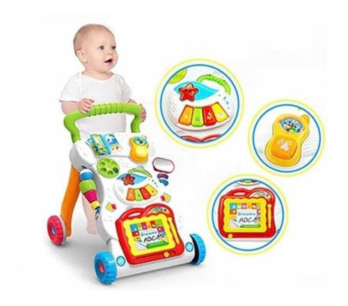 Educational Walking Toy with Piano Slate Light & Sound 0