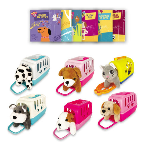 Clarín My Pet Puppy Kit 8 X 6 Plush Pets + Carrier 0