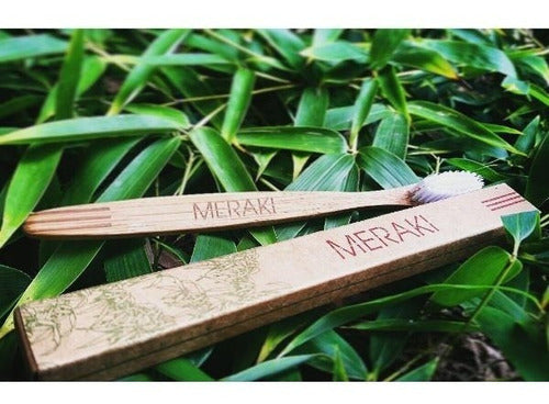 Meraki Biodegradable Bamboo Toothbrush Pack of 3 4