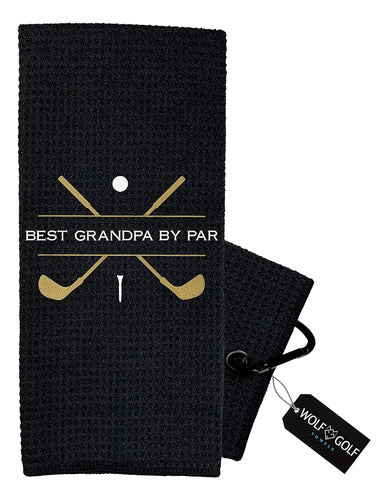 Wolf Golf Towels - Best Grandpa on the Course - Golf Accessories 0