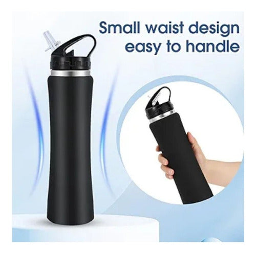 Insulated Stainless Steel Sports Water Bottle with Straw 3