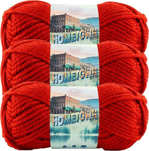 Lion Brand Hometown USA - Yarn (3 Units), Cincinnati Red 0