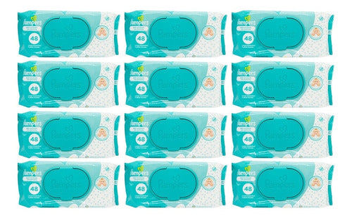 Pampers Kit X12 Toallitas Húmedas Sin Perfume Suaves Bebes 0