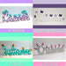 LED Lighted Names, Luminous + Mini Shape Garland 6