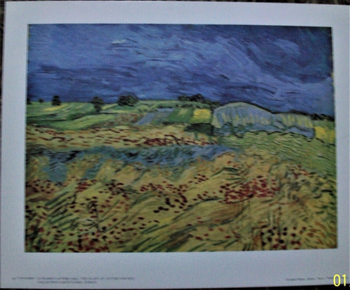 Van Gogh Print The Plain of Auvers 24 X 30 Published In Paris 0