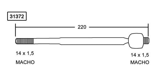 Rack End Dodge Ayd Chrysler-dodge Stratus 95-00 0