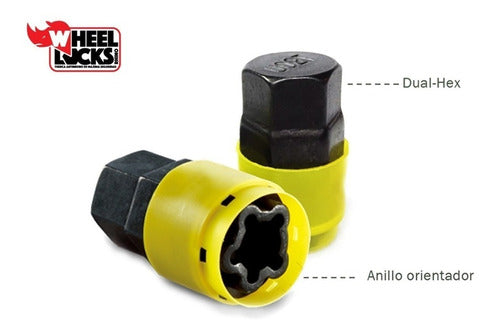 Antirrobo De Ruedas Wheel Locks Para Fiat Cronos Y Otros 3