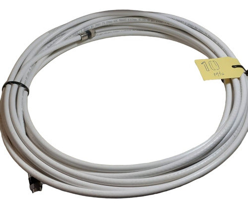 Cable Rg-6 Armado Con Conectores-apto Direc Tv- De 10 Mts 0