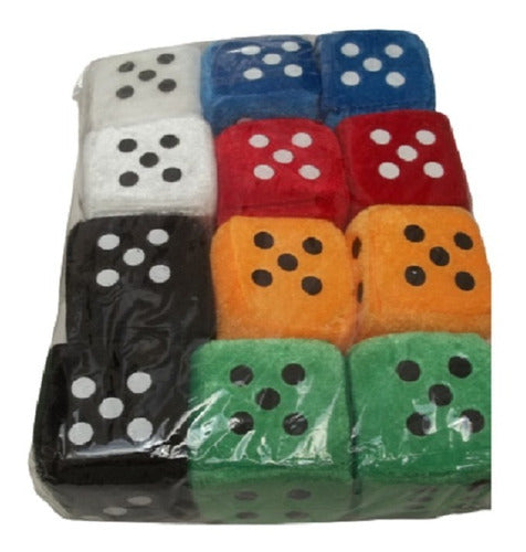 Thunderfall Soft Plush Dice with Strap and Suction Cup, Each 0