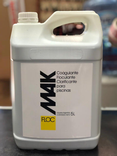 Makinthal Mak Floc Coagulante Floculante Clarificante Para Pileta X 5l 1