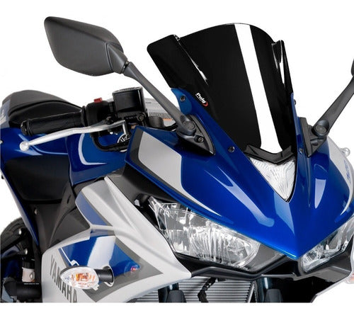 Puig Racing Windshield Cupula Parabrisa Yzf - R3 Negro 0