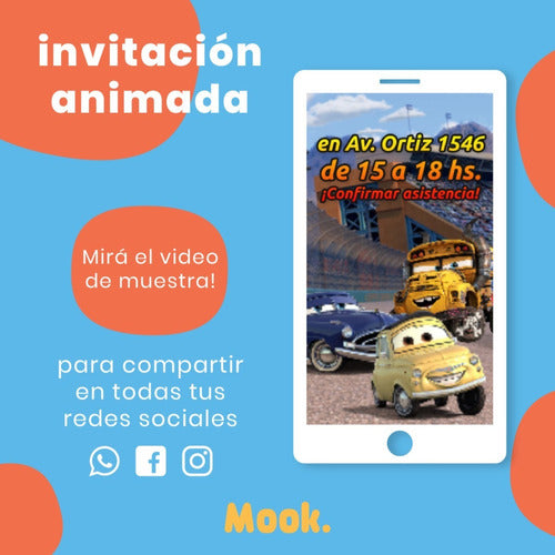 Cars Animated Video Invitation 3