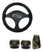 Goodyear 5-Door Cruise Steering Wheel Cover and Sporty Pedal Set Combo 10