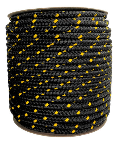 Nautical Multifilament Black Braided Rope 16mm Roll X 100m 0