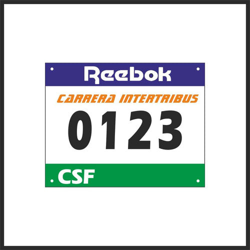 Gráfica Etc2 Numeros Dorsales Tyvek ®Maraton - Carreras X 100 0