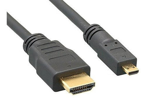 Cablelera Micro Hdmi A Hdmi 34awg 1 ., Color Negro (zc95b1mm 0