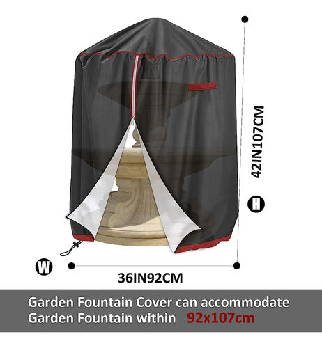 SoGuDio 36" x 42" Garden Fountain Cover - Waterproof Outdoor Fountain Cover 1