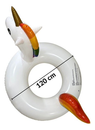 Boia Inflável De Unicornio Importway 120cm Para Piscina 6