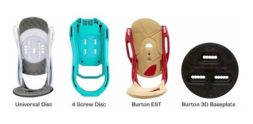 Burton Disco Plato Baseplate Reflex 4x4 O Est Channel 2