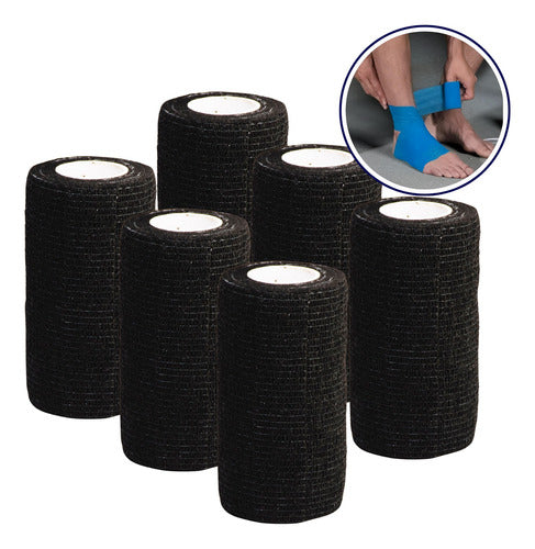 Euromix Self-Adhesive Cohesive Elastic Bandage 10cm X 6 Units 0