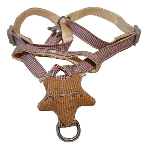 Liili Mascota Adjustable Dog Harness for Small Dogs Up to 9 Kg with Star and Leash 1