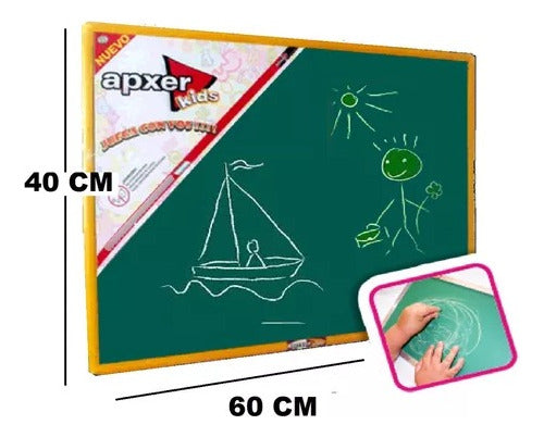 APXER Green Chalkboard 60 X 40 Cm Playking 6