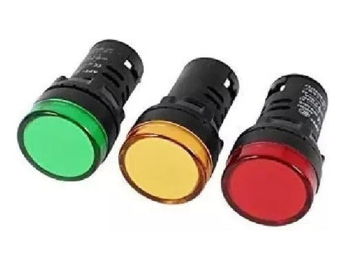 Elibet Pilot Ojo De Buey Luminoso Led D 22mm 220v - Choose Color 1