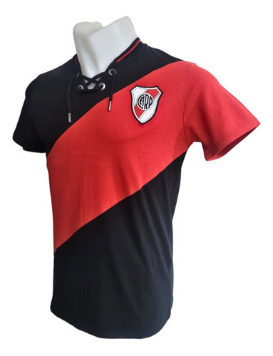Official River Plate Retro Vintage Black T-Shirt 3