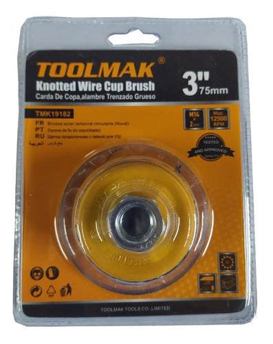 Toolmak Cepillo Copa Alambre Bronce 3" 75mm 0