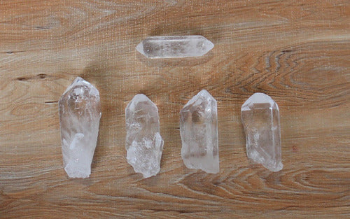 Reiki Set of 7 Quartz Crystal Points + Bipolar - No. 1 6