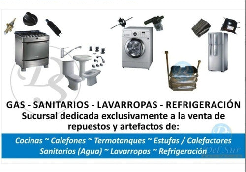 Válvula Camara De Agua Calefon Aut Orbis Con Resorte Y Cable 3