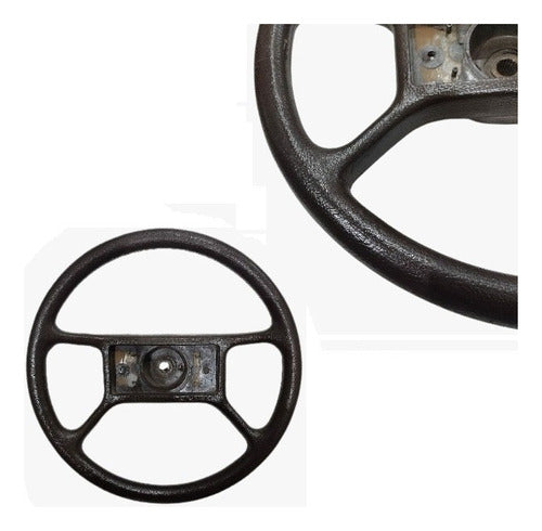 Fiat Regatta Steering Wheel Thick Grooves Brown 0