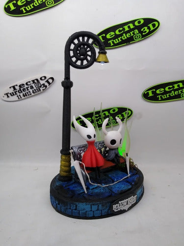 Diorama De Hollow Knight Y Hornet Con Luces 6